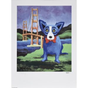 Blue Dog at the Golden Gate
