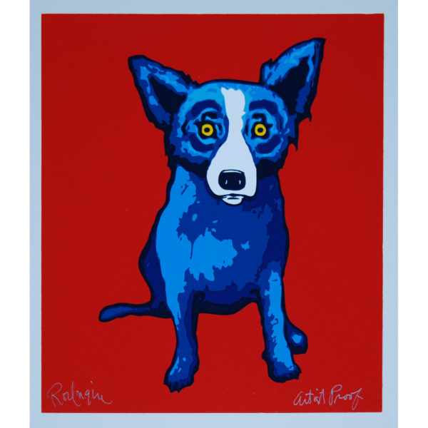 Li'l Blue Dog - Red