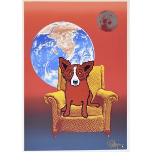 Strato Lounger Split Font with Red Dog