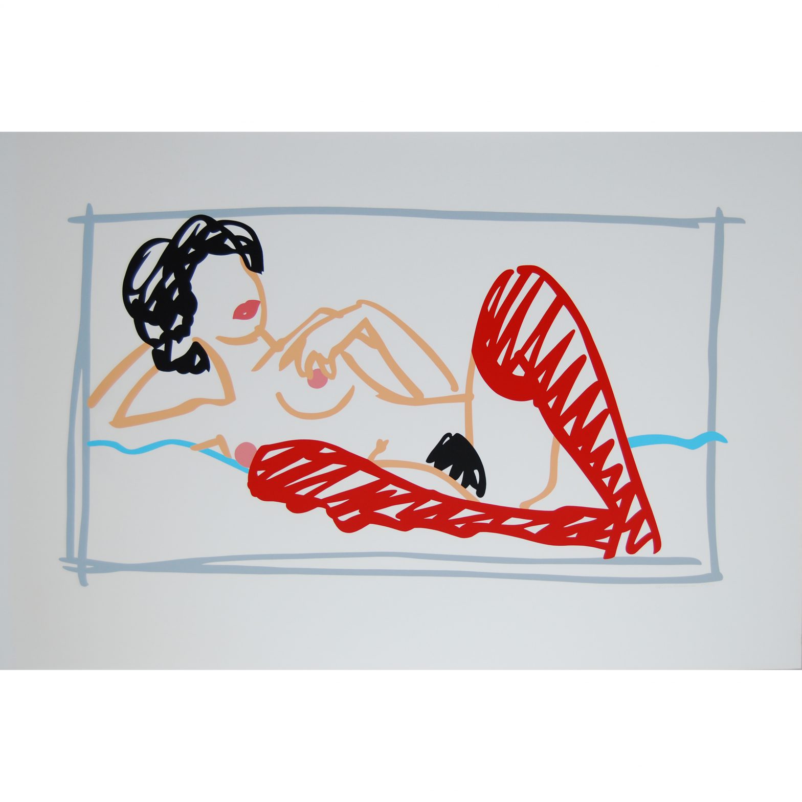 Fast Sketch - Red Stocking Nude